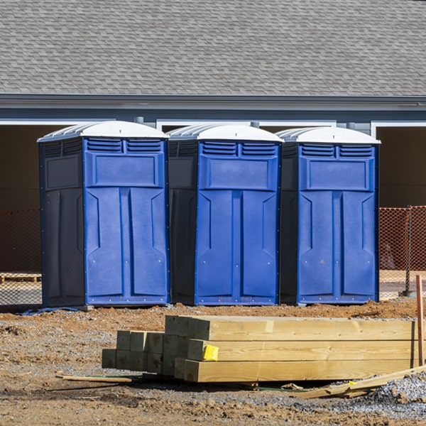 is there a specific order in which to place multiple porta potties in Central City Illinois